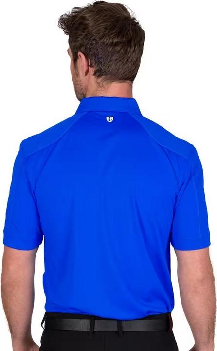 Actual product image Island Green Mens Topstitched Golf Polo Shirt (M)