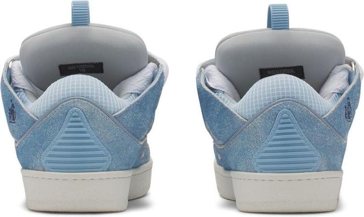 Immagine prodotto Lanvin curb sneakers in leather and mesh color denim blue (42)