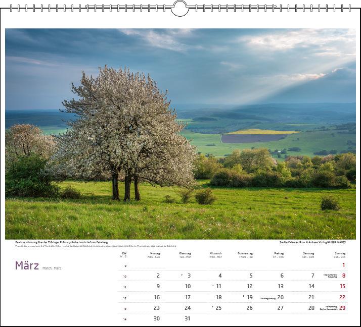 Image du produit Malerisches Thüringen 2026 (Couverture rigide, Allemand, Français, Anglais)