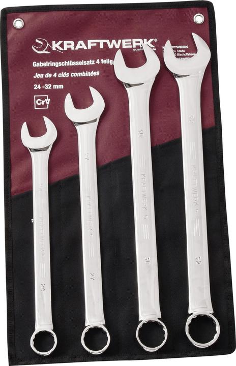 Produktbild Kraftwerk Gabelringschlüssel-Satz (24 mm, 27 mm, 30 mm, 32 mm)