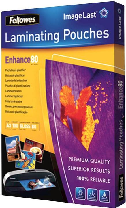 Produktbild Fellowes Enhance 80 (A3, 100 Stück, 80 µm)