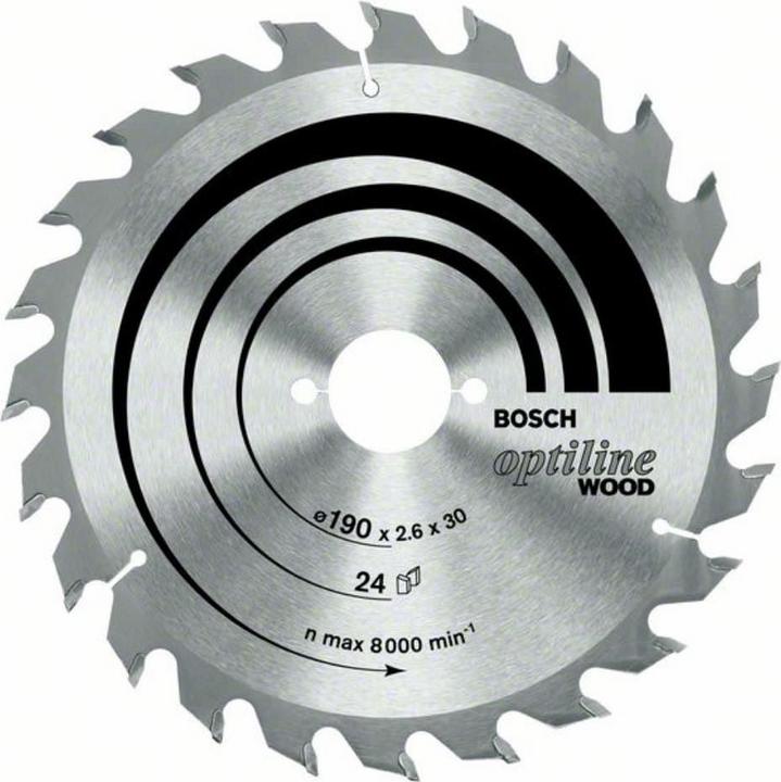 Image du produit Bosch Professional Zubehör Lame de scie circulaire PRO Wood, 190 x 2 x 30 mm