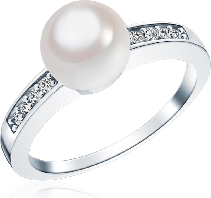 Produktbild Rafaela Donata Damen Sterling Silber Zirkonia Muschelkernperle silber - 3904 (56, 925 Silber)