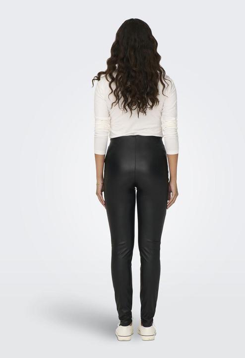 Actual product image JdY Tight fit High waist Fitted cuffs Leather-look leggings Trousers (34)