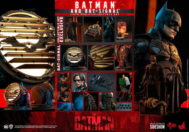 Immagine prodotto Hot Toys Statuetta di Batman Movie Masterpiece 1/6 Batman con Bat-Segnale 31 cm