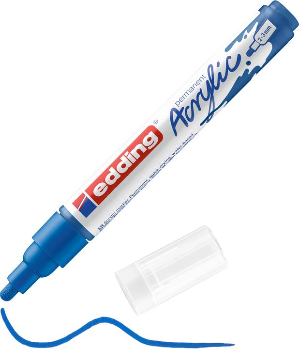 Produktbild Edding Acrylmarker 5100 Medium (Enzianblau, 3 mm, 1 x)