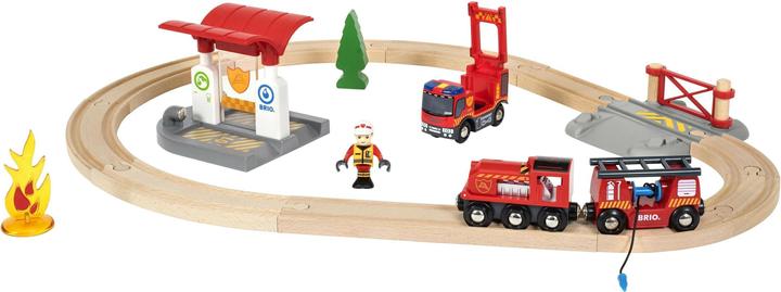 Image du produit Brio Set de pompiers des chemins de fer