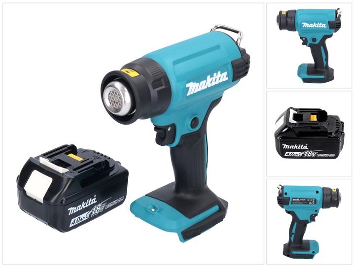 Image du produit Makita DHG 180 M1 Pistolet à air chaud sans fil 18 V 550 °C + 1x batterie 4,0 Ah - sans chargeur