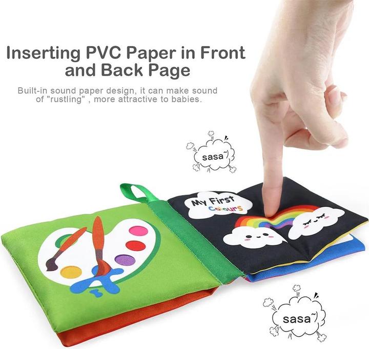 Actual product image Activity Board Cloth books Soft baby books Rustling sound baby Silent books Toddler early learning learning toy