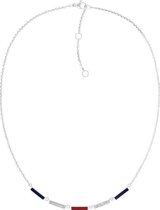Tommy Hilfiger Layered Enamel Halskette (Emaille, Edelstahl, 45 cm)