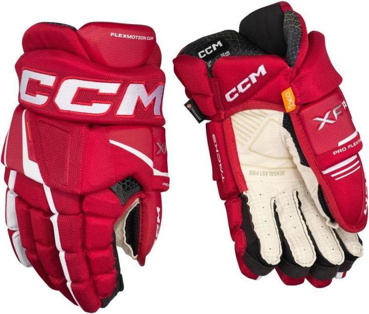 Produktbild CCM Tacks XF Pro SR Hockeyhandschuhe (Rot/weiss (13), SR 13"/33 cm) (13)