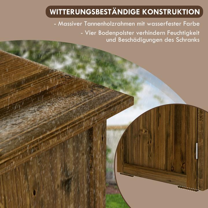 Image du produit Outsunny Armoire de jardin à double porte