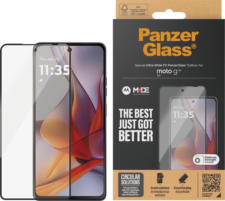 Image du produit PanzerGlass Ajustement ultra-large (1 pièce(s), Vivo Y75 5G)