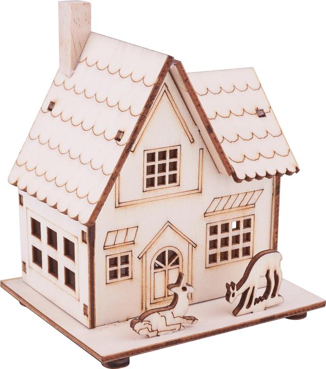 Immagine prodotto VBS Kit di costruzioni in legno "Casa con cervo", con LED inclusi