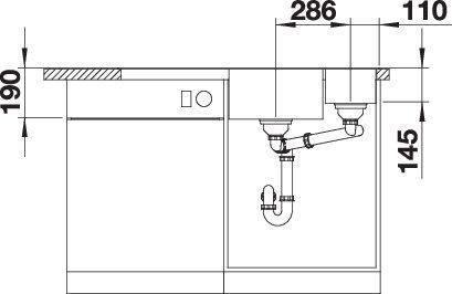 Actual product image Blanco Axia III 6 S (Fitted sink, 100 cm, 51 cm)