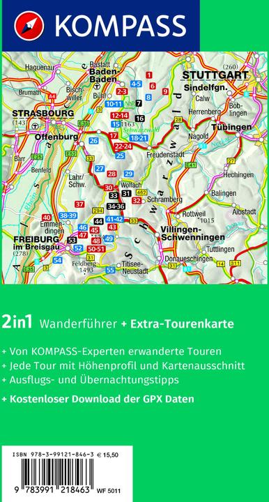 Actual product image Hiking guide Black Forest Central-North, 50 tours