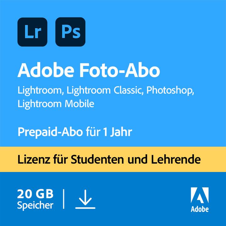 Produktbild Adobe Photography Plan CC (1 User, 12 Monate)
