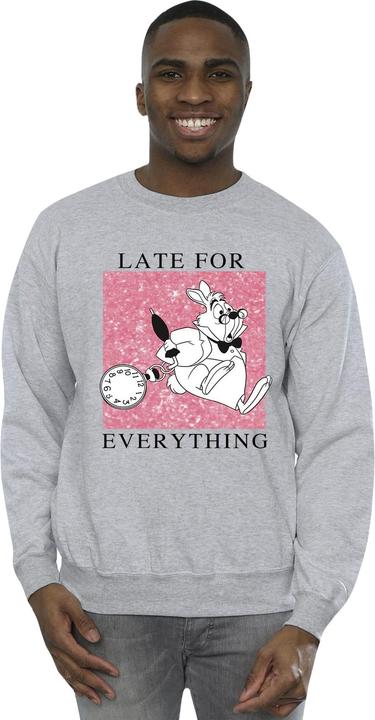 Actual product image Disney Mens Alice In Wonderland White Rabbit Sweatshirt (XL)
