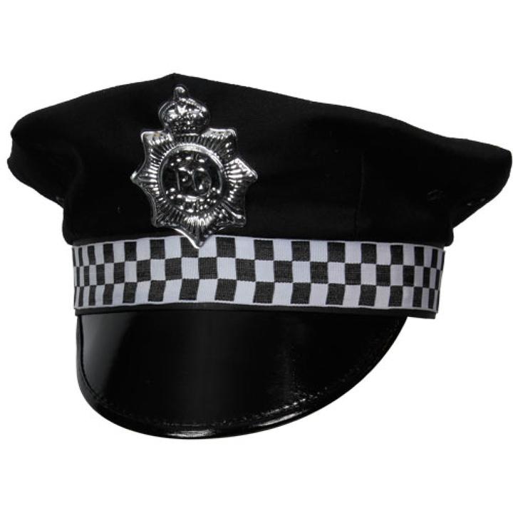 Wicked Costumes Polizei Mütze mit Abzeichen