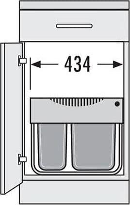 Image du produit Hailo Tandem à faible encombrement Swing 50.3/29 (29 l)