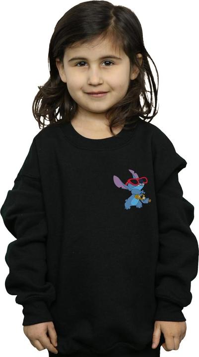 Actual product image Disney Girls Lilo And Stitch Guitar Sweatshirt (140, 146)