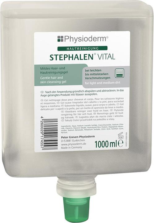 Produktbild Welter Stephalen Vital 1000 ml Neptuneflasche Waschgel mild Physioderm
