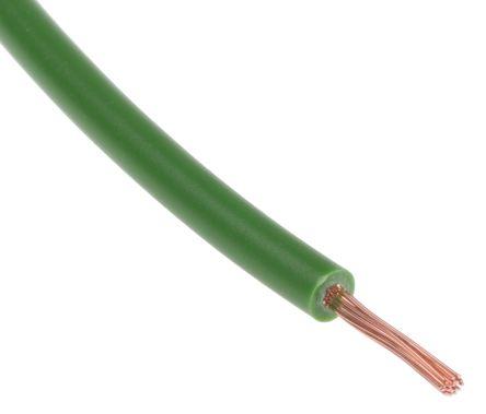 Actual product image Rs Pro Green Tri-rated Cable, 1 mm² CSA, 32/0.2 mm (100 m)