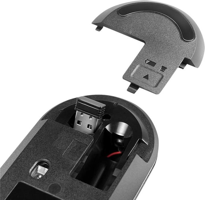 Actual product image LogiLink Wireless mouse, 2.4 GHz, USB-A dongle, black (Wireless)
