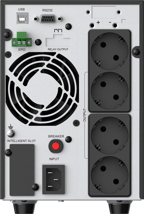Image du produit Conceptronic ZEUS UPS 2000VA Online UPS,IEC EPO Port (2000 VA, 1800 W, Double convertisseur en ligne Onduleur)