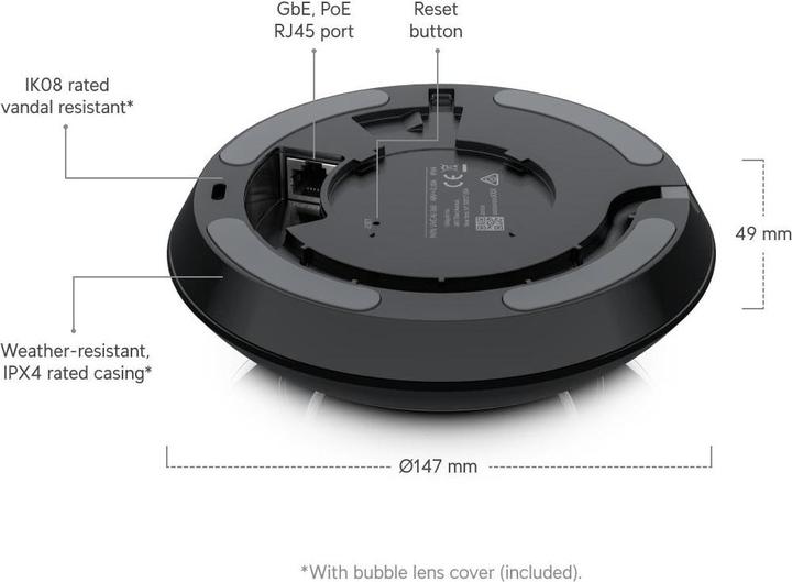Produktbild Ubiquiti UniFi Video Camera UVC-AI-360 (1920 x 1920 Pixels)