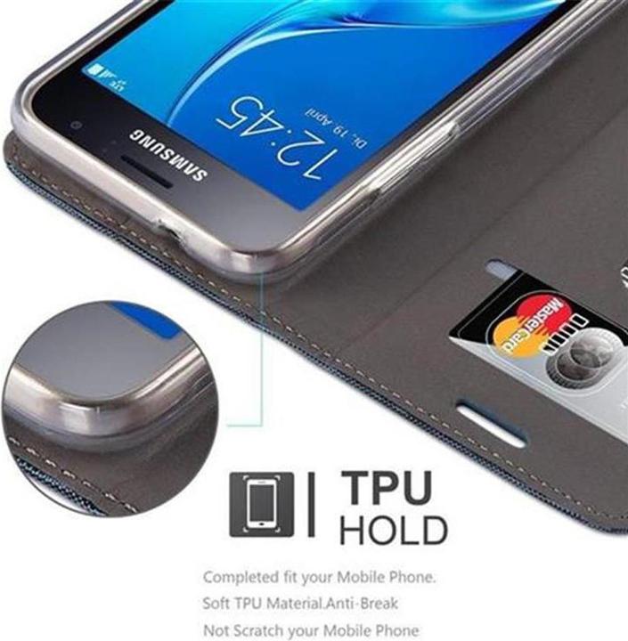 Actual product image Cadorabo Book Jeans Optics Cover (Samsung Galaxy J1 (2016))