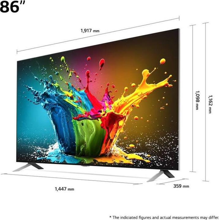 Actual product image LG 86QNED99T9B (86", QNED, 8K, 2024)