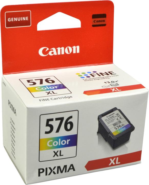 Actual product image Canon CL-576XL Colour Ink Cartridge (M, Y, C)