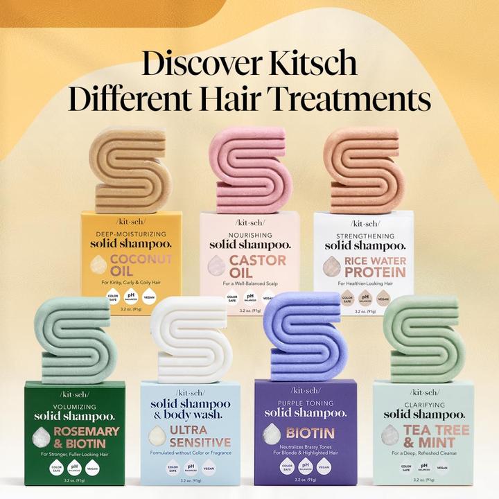 Actual product image Kitsch Solid bar with coconut oil (Solid shampoo)