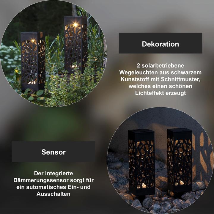 Image du produit Star Trading Lampe de décoration SOLAR IZOLA, 2 pièces (IP44)