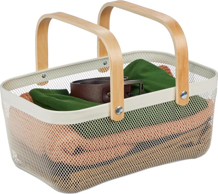 Actual product image Relaxdays Wire basket (1 x, 43 x 27 x 17.5 cm)