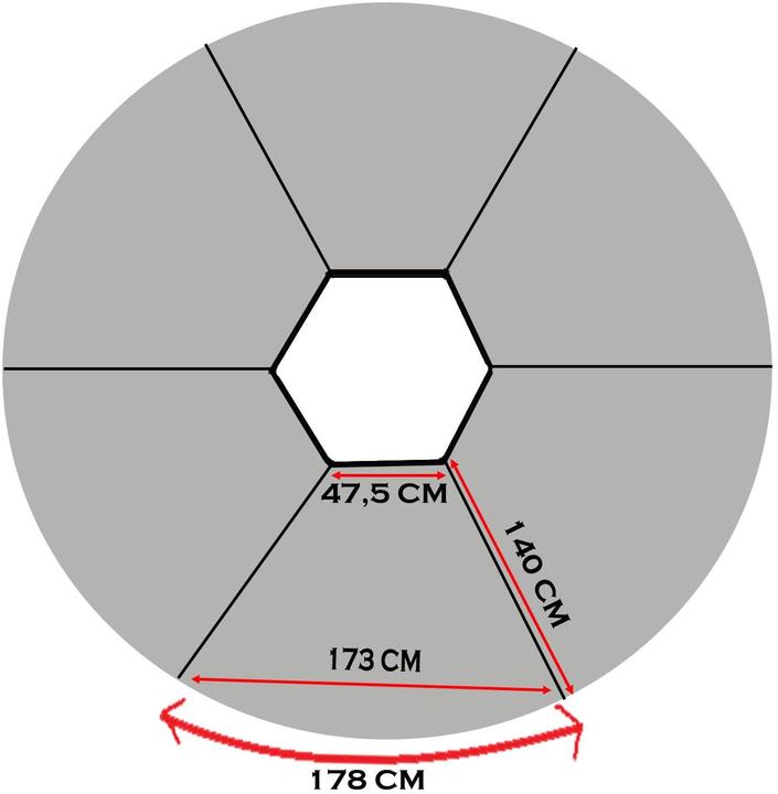 Produktbild Freigarten Ersatzdach für Pavillon (35 cm, 350 cm)