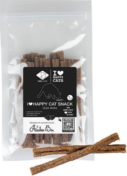 Produktbild D&D I Love Happy Cat Snack-Duck sticks, ca. 70g - 11cm (70 g)