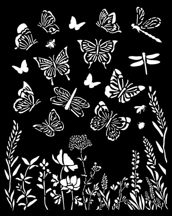 Actual product image Stamperia Lavender" stencil, 20 x 25 cm