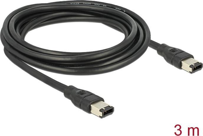 Produktbild Delock Kabel FireWire IEEE 1394B 6Pol/6Pol, 3Meter (3 m, FireWire)