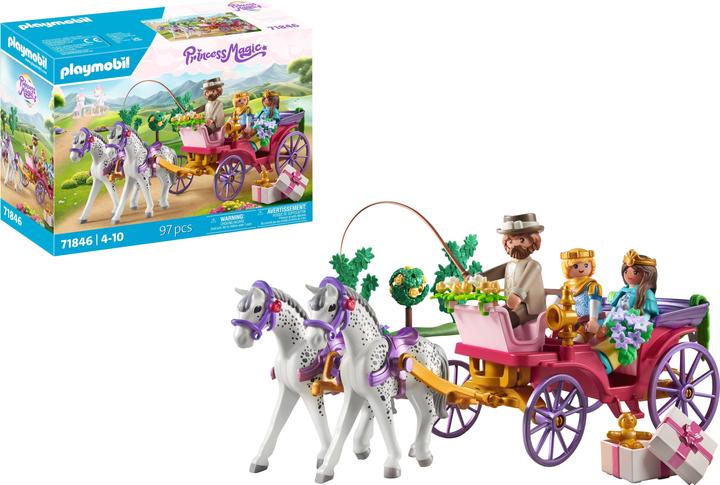Actual product image Playmobil Carriage ride with princess and prince (71846, Playmobil Princess Magic)