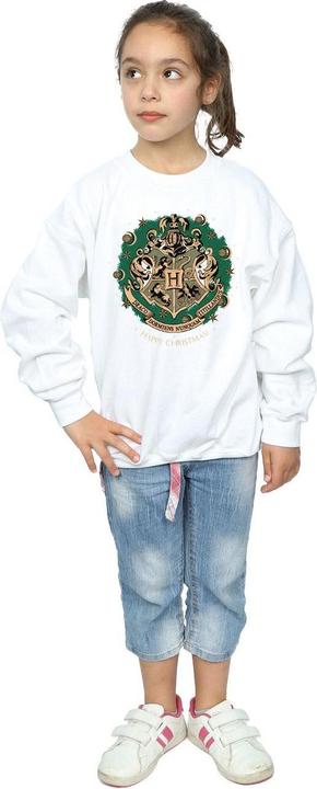Actual product image Girls Christmas Wreath Sweatshirt (140, 146)