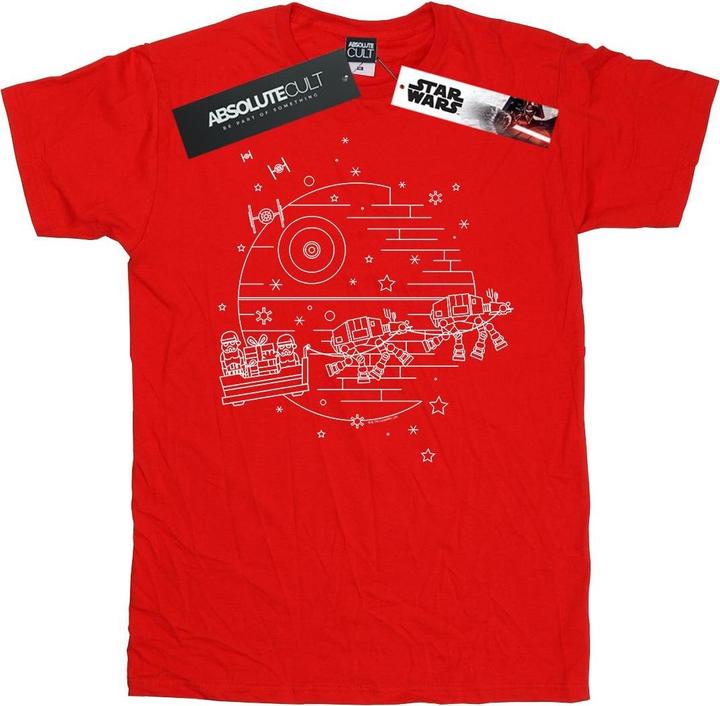 Star Wars Death Star Sleigh TShirt (XXL)