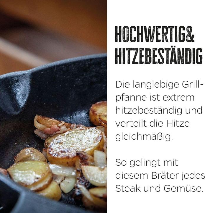 Produktbild Grillfürst Gusseisenpfanne mit Stielgriff Ø 20 cm
