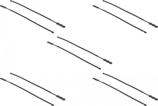 Delock Kabelbinder 210 x 4.5 mm Polyamid, Schwarz, 10 Stk. (Knotenband, 210 mm, 10 Stk.)