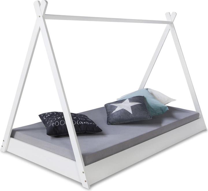 Actual product image Homestyle4u TIPI cot with mattress (90 x 200 cm)
