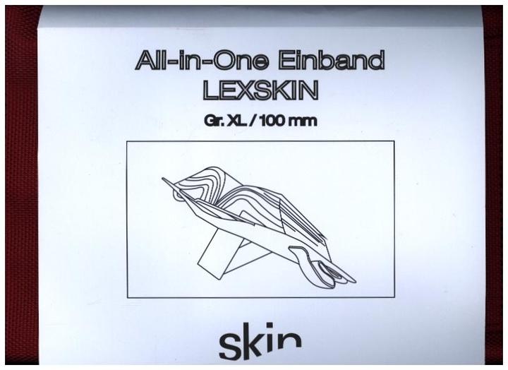 Actual product image Barth & Bauer SKIN cover LEXSKIN size XL (Habersack) ruby-red (Hardcover)