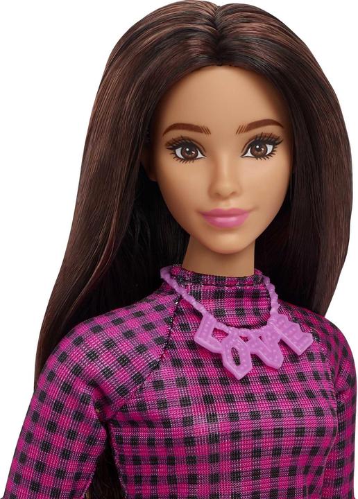 Immagine prodotto Barbie Bambola Fashionistas con abito a scacchi rosa e nero