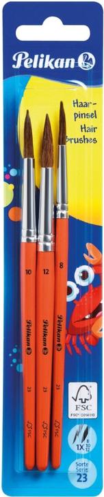 Actual product image Pelikan Hair Brush Variety 23 Set of 3 Sizes 8 10 12