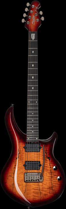 Actual product image E-Gitarre, Majesty 200X, Spalted Maple, DiMarzio, Blood Orange, Tasche (Electric guitar)